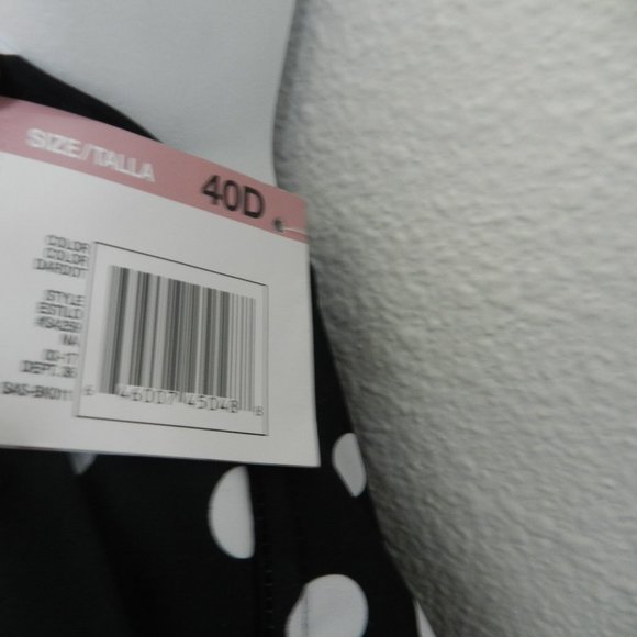 Tankini top, b/w polka dot NWT - Picture 5 of 6